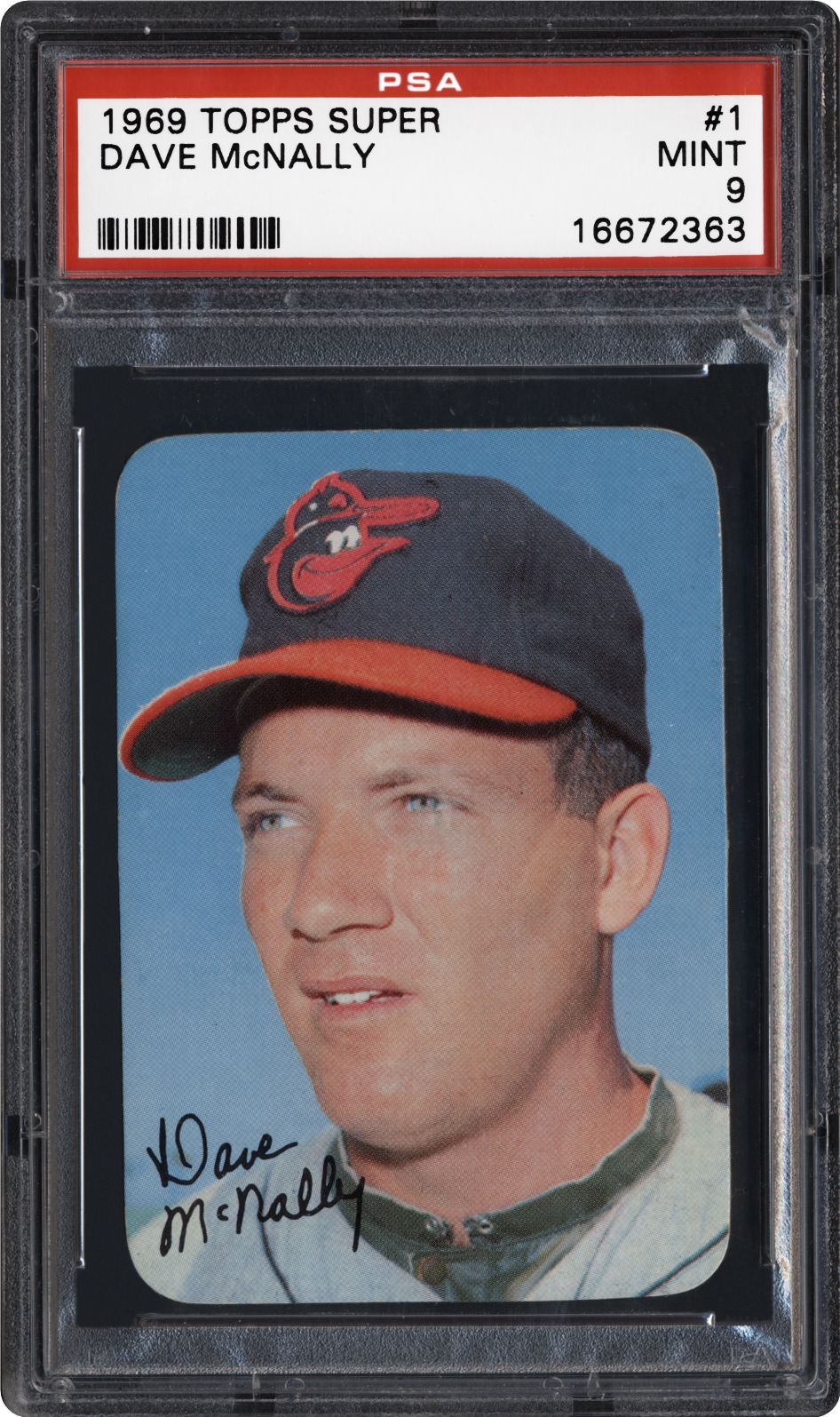 1969 Topps Super Dave McNally | PSA CardFacts™