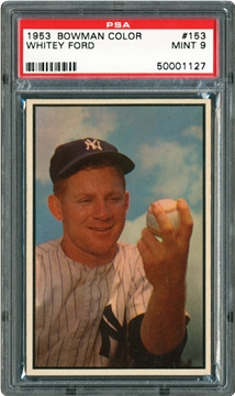 1953 Whitey ford baseball card #9