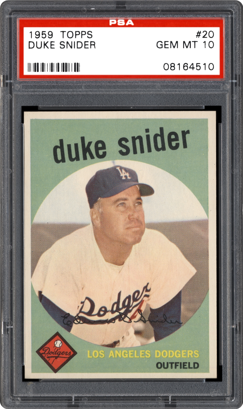 1959 Topps Duke Snider | PSA CardFacts™