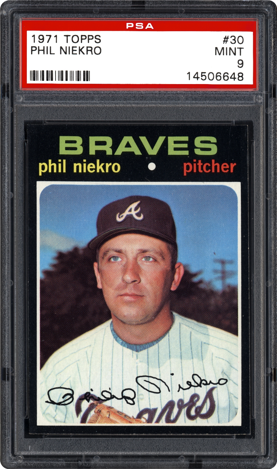 1971 Topps Phil Niekro | PSA CardFacts™