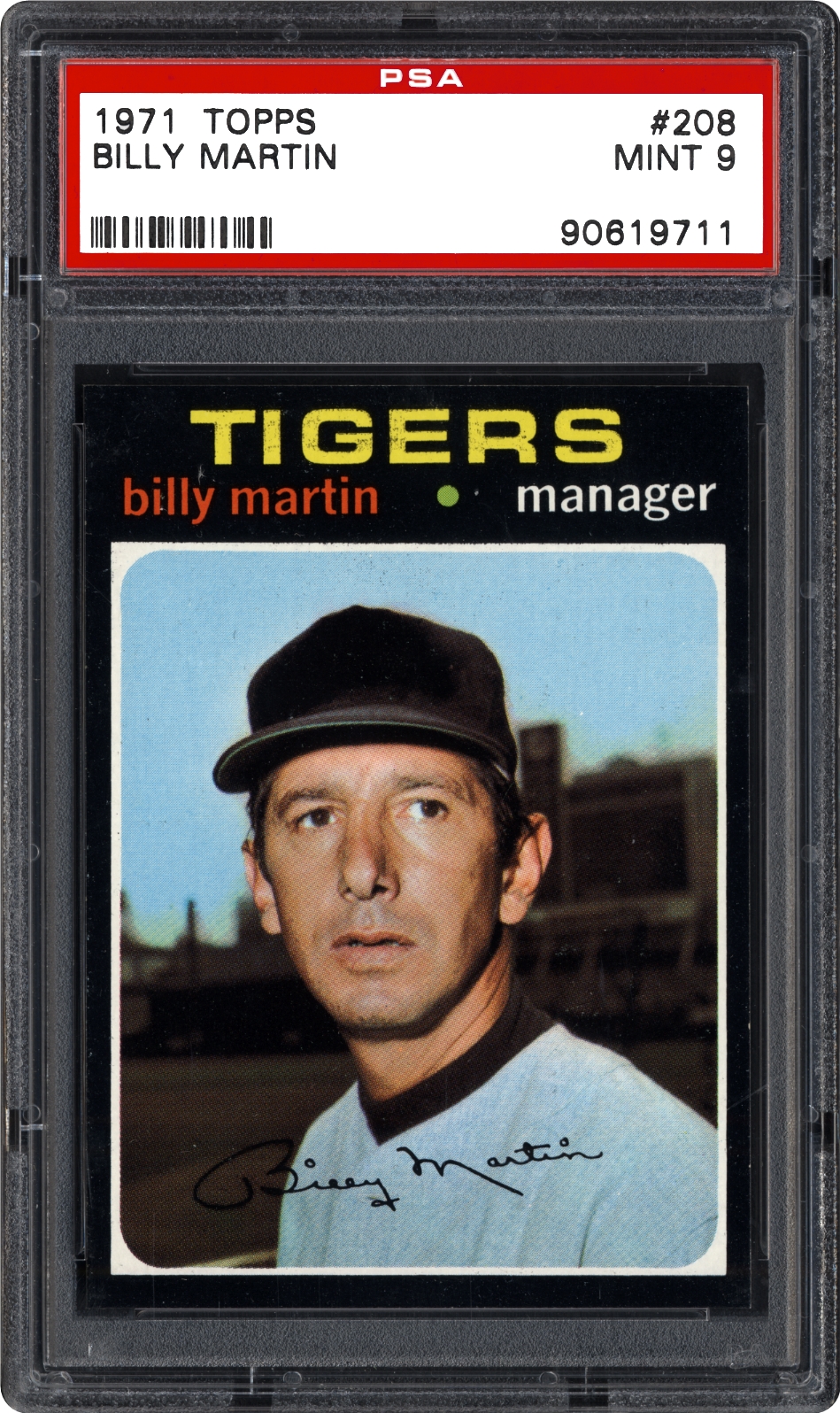 1971 Topps Billy Martin | PSA CardFacts™