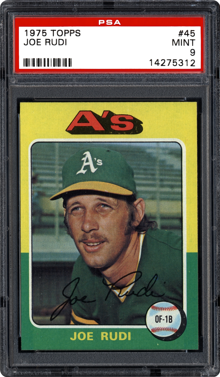 1975 Topps Joe Rudi | PSA CardFacts™