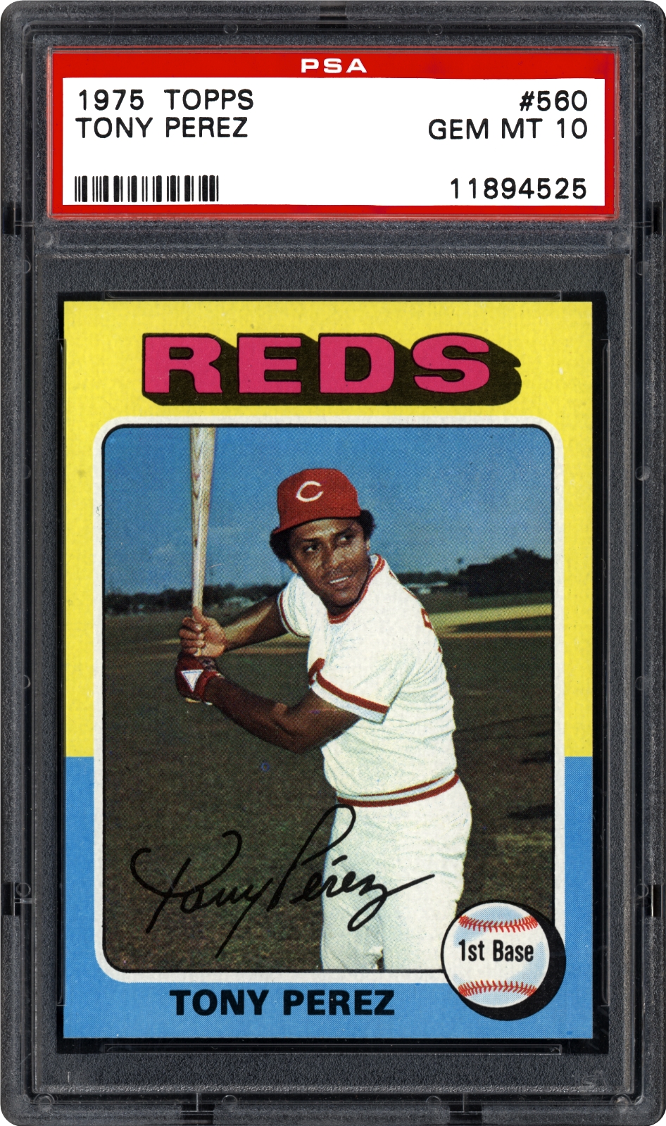 1975 Topps Tony Perez | PSA CardFacts™