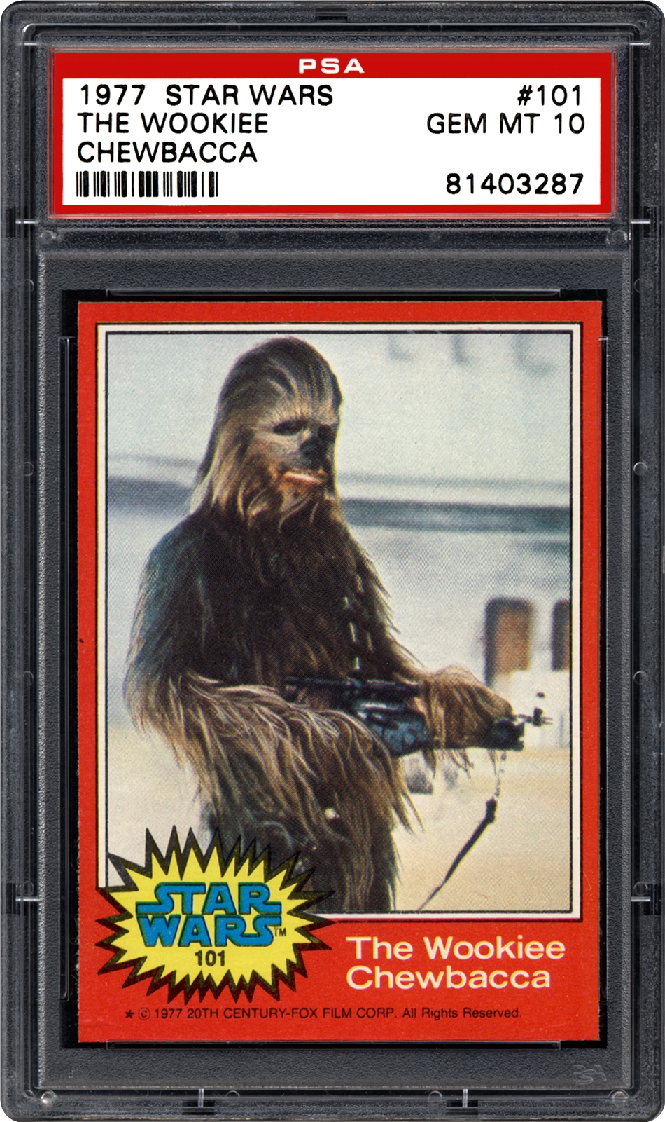 1977 Star Wars The Wookie Chewbacca | PSA CardFacts™