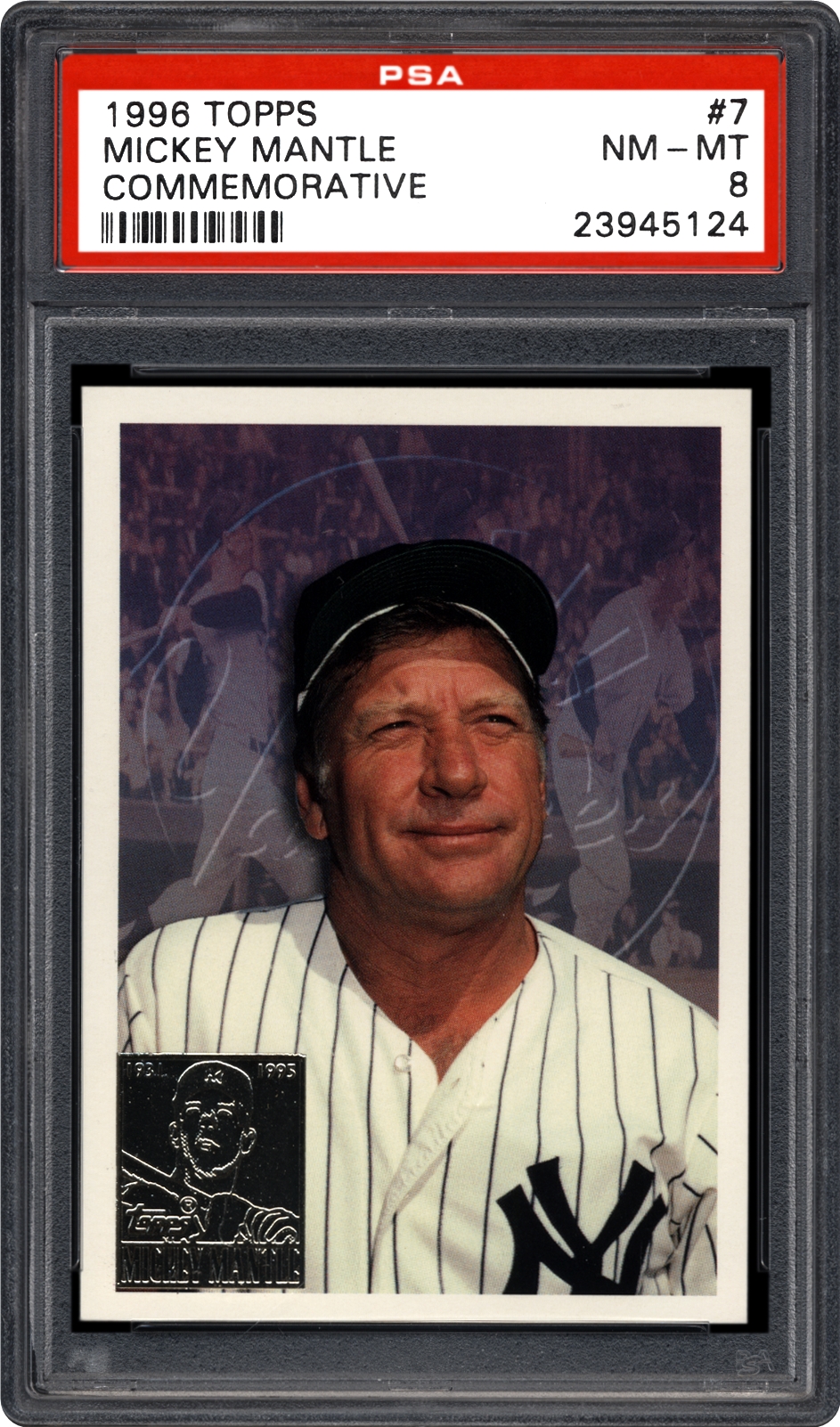 Mickey mantle topps card 1996