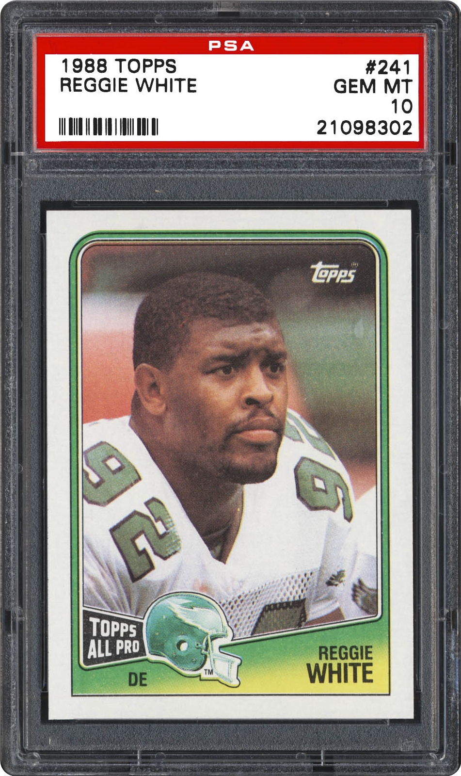 1988 Topps Reggie White | PSA CardFacts™