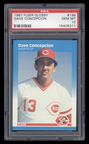  1982 Fleer Baseball Card #63 Dave Concepcion : Collectibles &  Fine Art