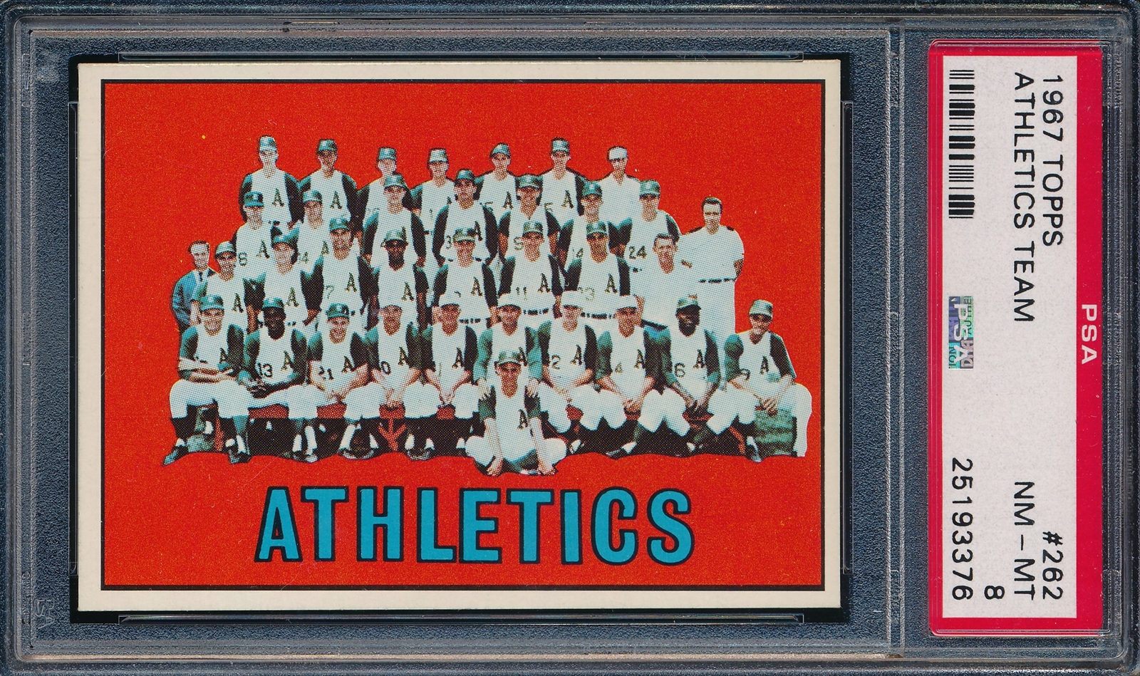 1956 Topps #236 Kansas City Athletics Team Baseball Card VG+