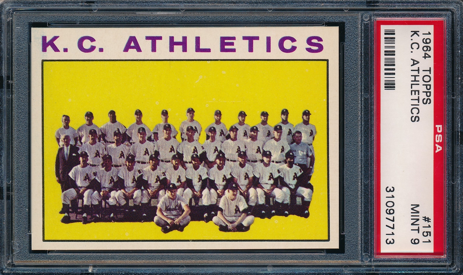 1962 Topps Kansas City Athletics ( A's ) Team Set 5.5 - EX+