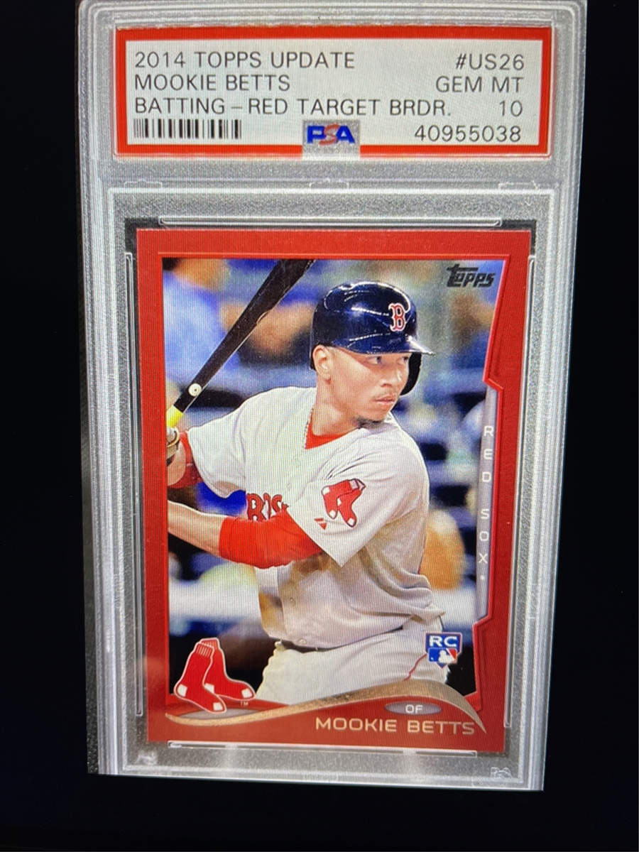 Mookie Betts Rookie Card 2014 Topps Update Wal-Mart Blue