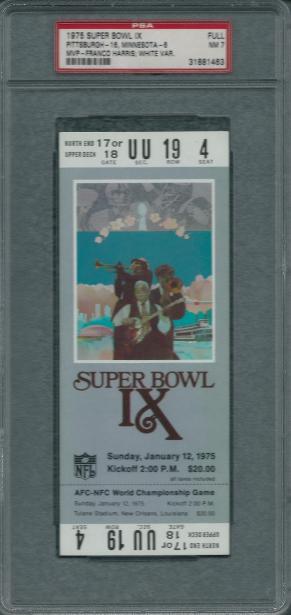 Pittsburgh Steelers Super Bowl Tickets Playing Cards