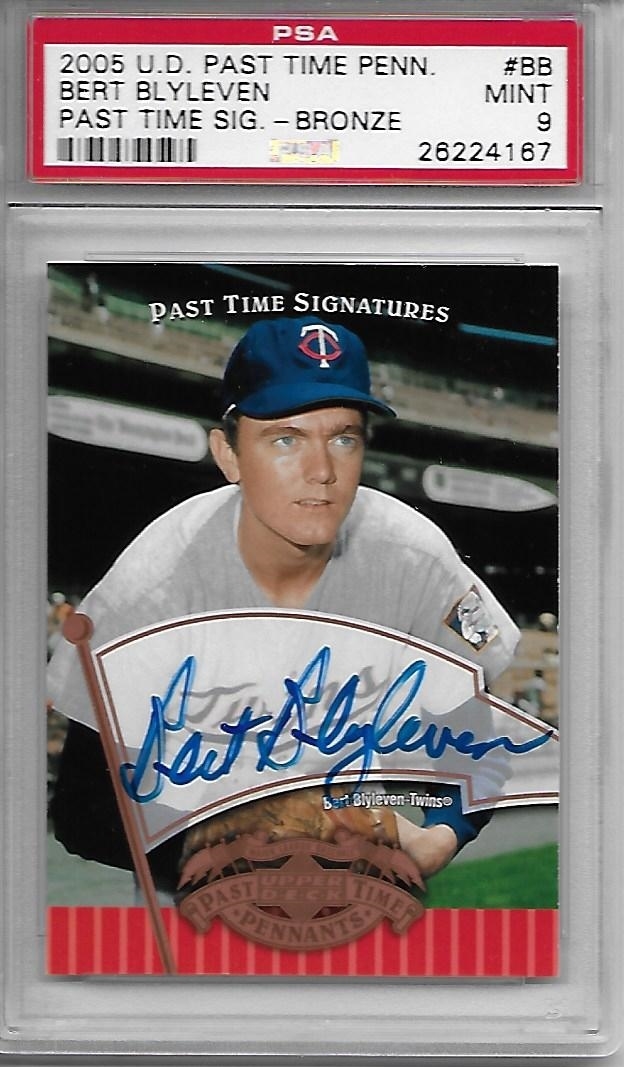 Bert Blyleven 3701k's Minnesota Twins Hof Signed Auto Majestic