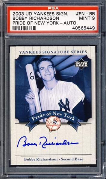 PAUL O'NEILL 2003 UD Yankees Signature Series Pride of NY AUTO CARD# PN-PO