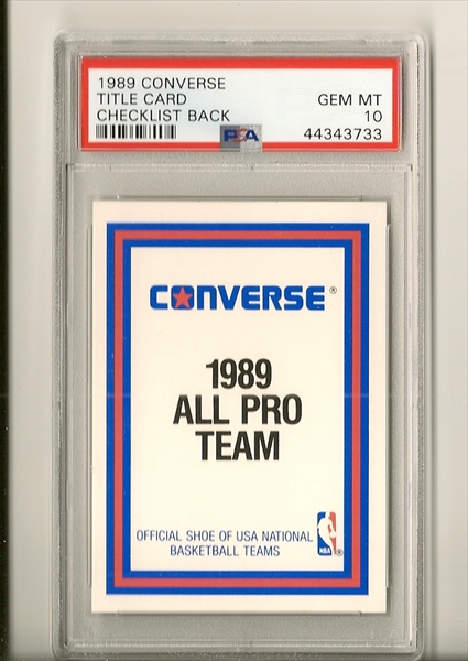 Basketball, 1989 Converse Published Set: Hoopguru's 1989 Converse All-Star  Basketball Set