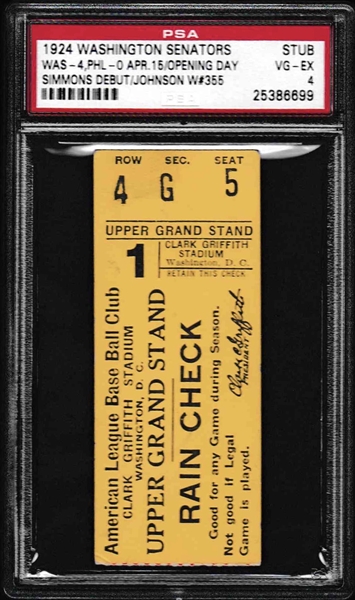 1999 Alfonso Soriano 1st Major League Hit (Home Run) Full Ticket PSA 9 -  Tickets From The Past