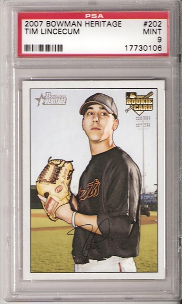 Tim Lincecum  PSA AutographFacts℠