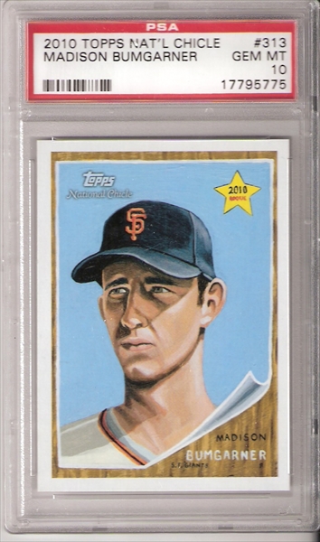 Madison Bumgarner 2010 Topps Allen & Ginter's Rookie Card