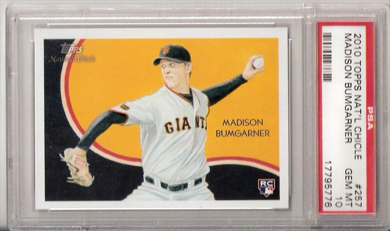 Mavin  2010 Topps #105 Madison Bumgarner Gold Parallel Rookie