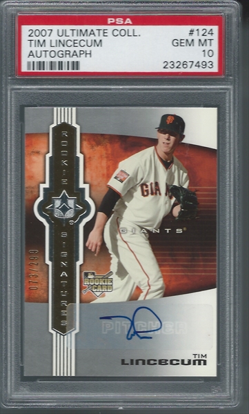 San Francisco Giants Tim Lincecum Autographed 2018 Topps