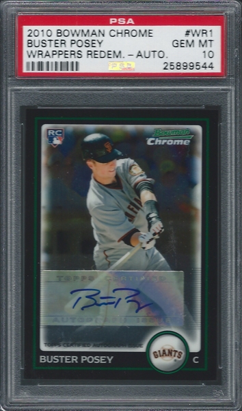 Posey, Buster 2010 Bowman Gold Rookie