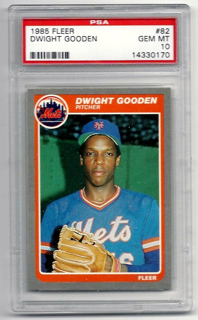 Fleer Baseball 1985 Base Card 82 Dwight Gooden