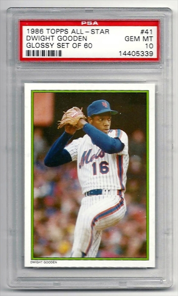 Baseball - Dwight Gooden Master Set: gooden_psa Set Image Gallery