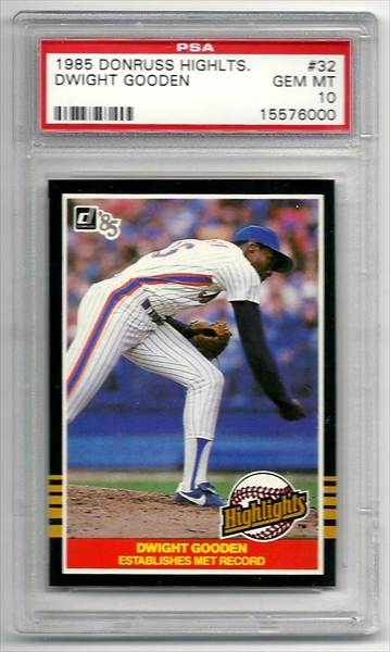 Baseball - Dwight Gooden Master Set: gooden_psa Set Image Gallery