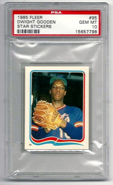 Autographed Dwight Gooden 1985 Fleer Rookie Card PSA Certified