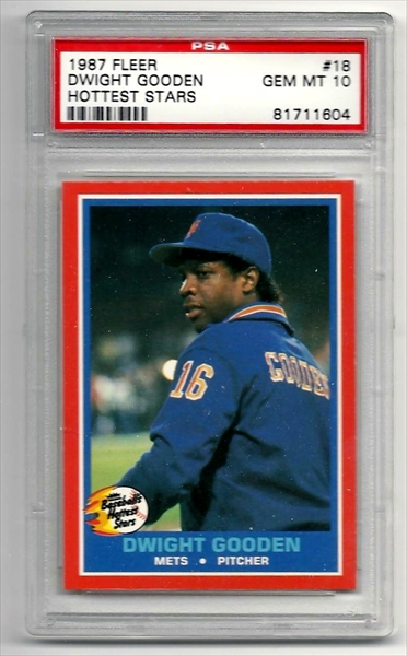 Dwight Doc Gooden 1987 Fleer ML Baseball Card # 9 Mets