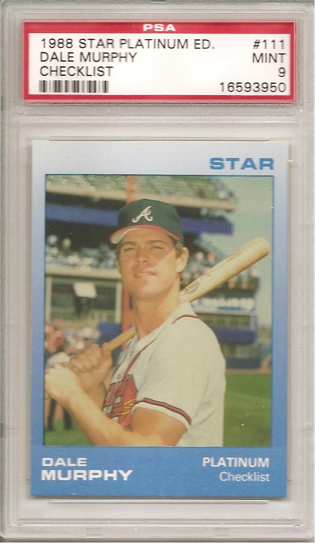 PSA Set Registry Digital Album: Dale Murphy #3 Atlanta Braves PSA 9 Set