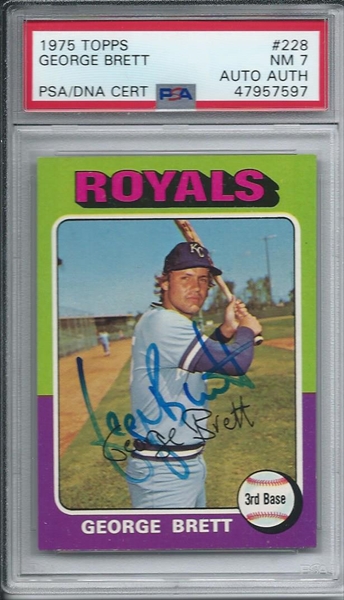 1984 Star George Brett Signed Autographed Autograph Auto PSA/DNA Baseball  Card