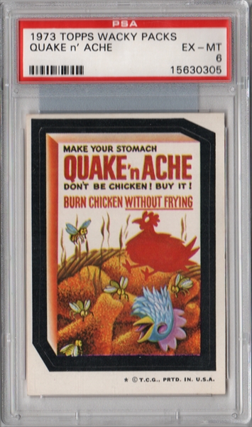 1973 Wacky Packages Harm & outlet Hammer PSA 6