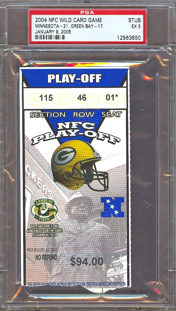 Green Bay Packers 2011 NFC Championship ticket stub - Lambeau Field -  Phantom