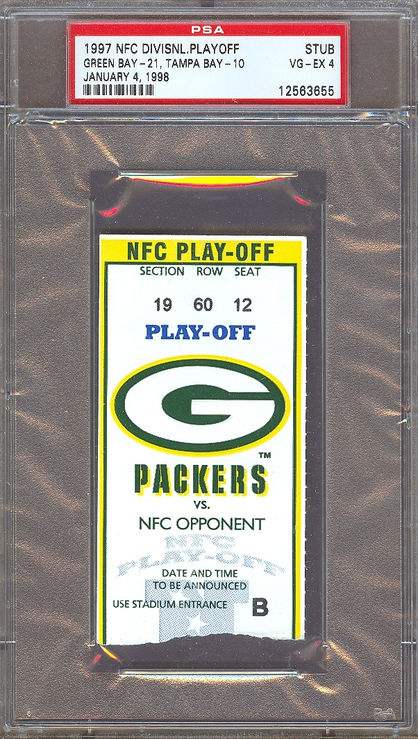 Tickets - Green Bay Packers Post - Season Games (1936-Present): The Radke  Collection Set Image Gallery