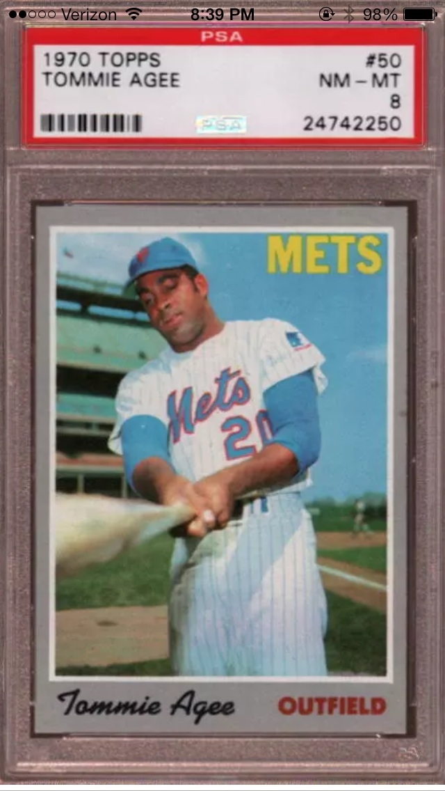  1970 Topps # 196 1969 NL Playoff - Game 2 - Mets Show