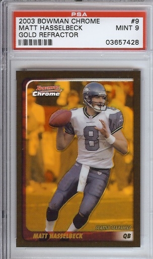 2003 Bowman Chrome Nick Barnett Refractor Rookie Card PSA deals 10