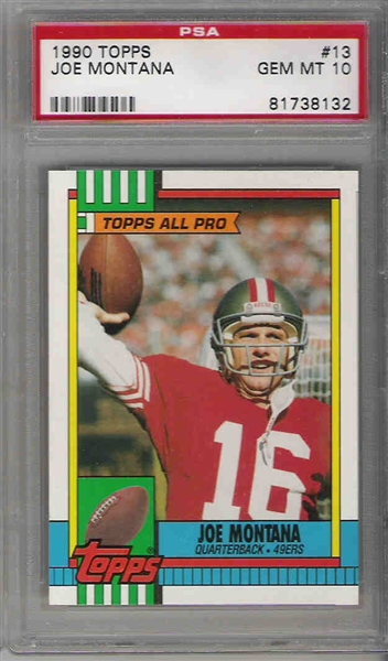 Football - Joe Montana Basic Topps Set: The Sedano Collection Set Image ...