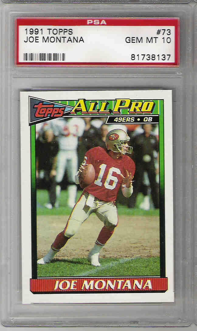 Football - Joe Montana Basic Topps Set: The Sedano Collection Set Image ...