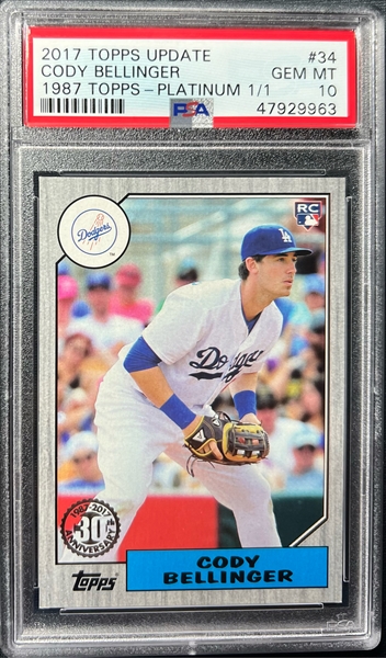 Cody Bellinger 2017 Topps Transcendent Baseball Autograph Rookie Card RC  1/15