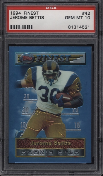 Jerome Bettis Football Card Lot Saint Louis Rams 