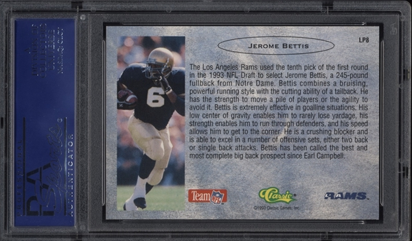 Jerome Bettis Los Angeles Rams /6 Card Lot 