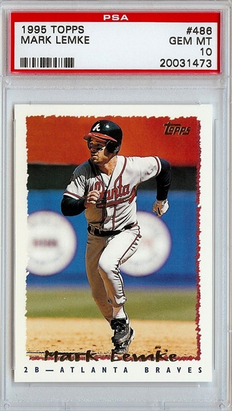  1990 Topps # 451 Mark Lemke Atlanta Braves (Baseball