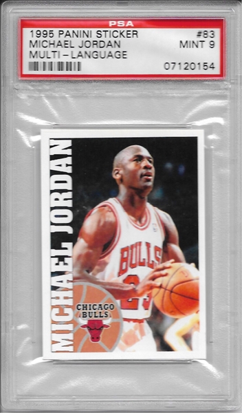 マイケル・ジョーダン コレクターズピンセット PSA Set Registry Showcase: Michael Jordan Panini Stickers Set