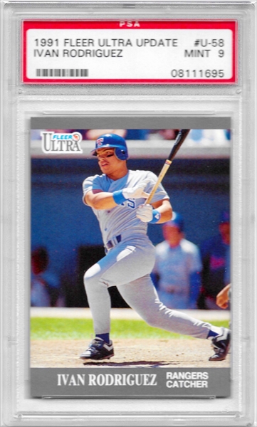 Ivan Rodriguez 1992 Fleer Psa 8