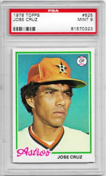 1986 topps jose cruz 640 Values - MAVIN