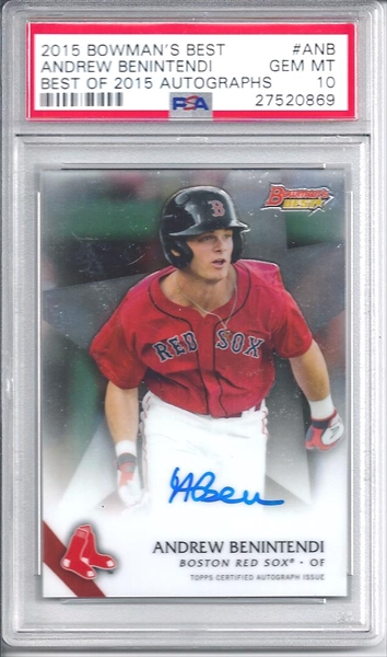 Andrew Benintendi Boston Red Sox 2017 Topps Finest # 66 Rookie Card