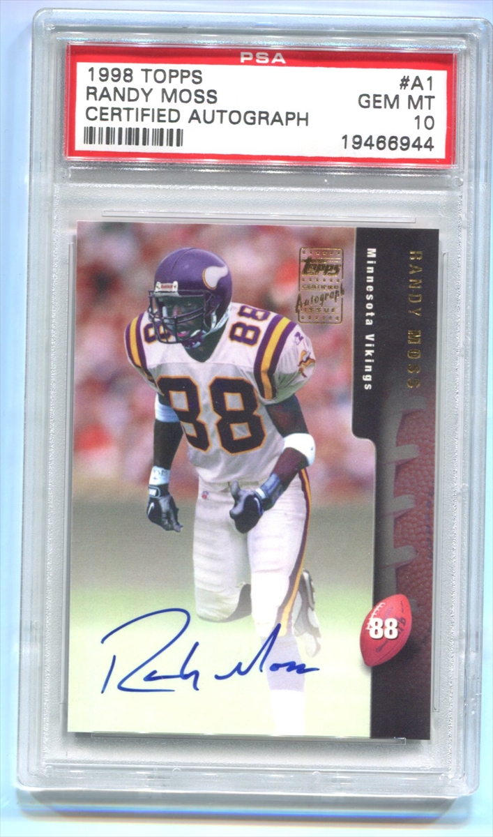 1998 SP Authentic Randy Moss (Die-Cut)