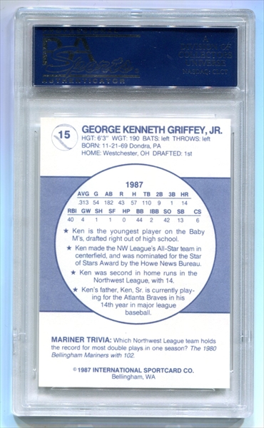 Ken Griffey Jr Retro Topps 1987 Lumber Future Stars Bellingham Glossy SP  MINT