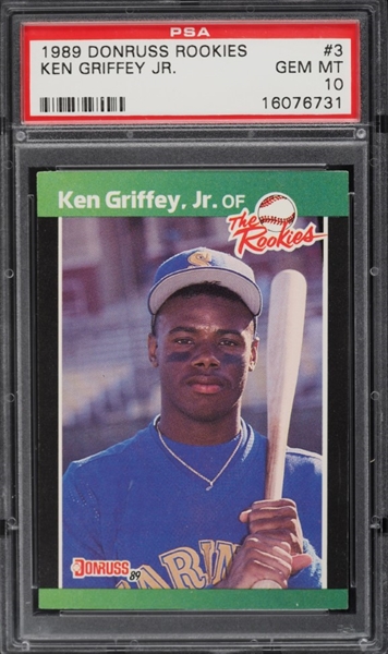 1989 Ken Griffey Jr. - Mother's Cookies - Rookie Set - PSA 8