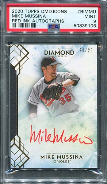 2020 Topps Tier One Mike Mussina Auto /100 HOF Hall Of Fame